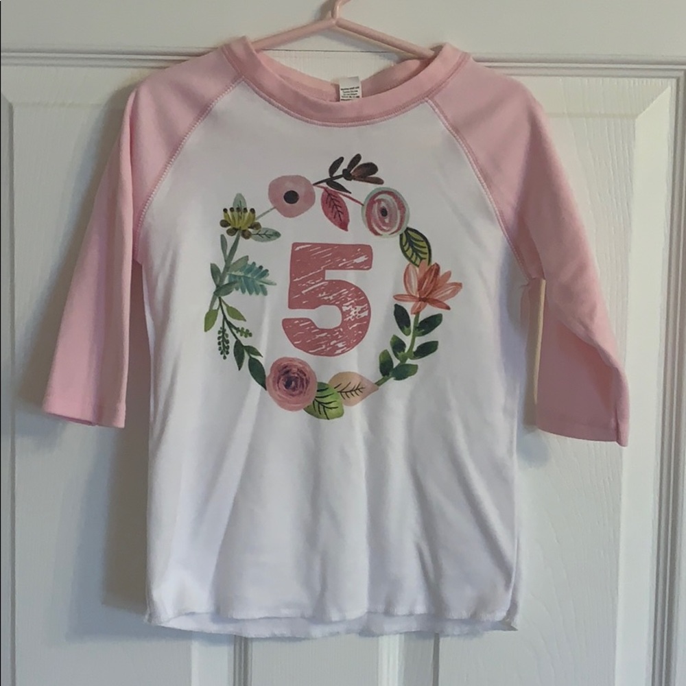 “5” Girls Birthday/Party Top
